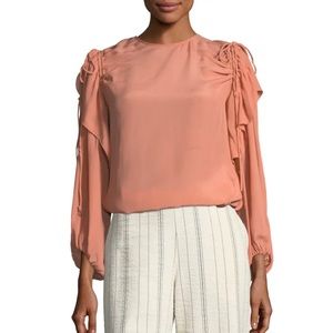 See By Chloe Peach Blouse